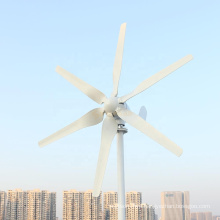 800w 12v24v Horizontal Wind Turbine Generator Six Blades